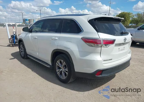 2015 Toyota Highlander Xle V6 from USA, damaged, VIN 5TDKKRFH5FS112125